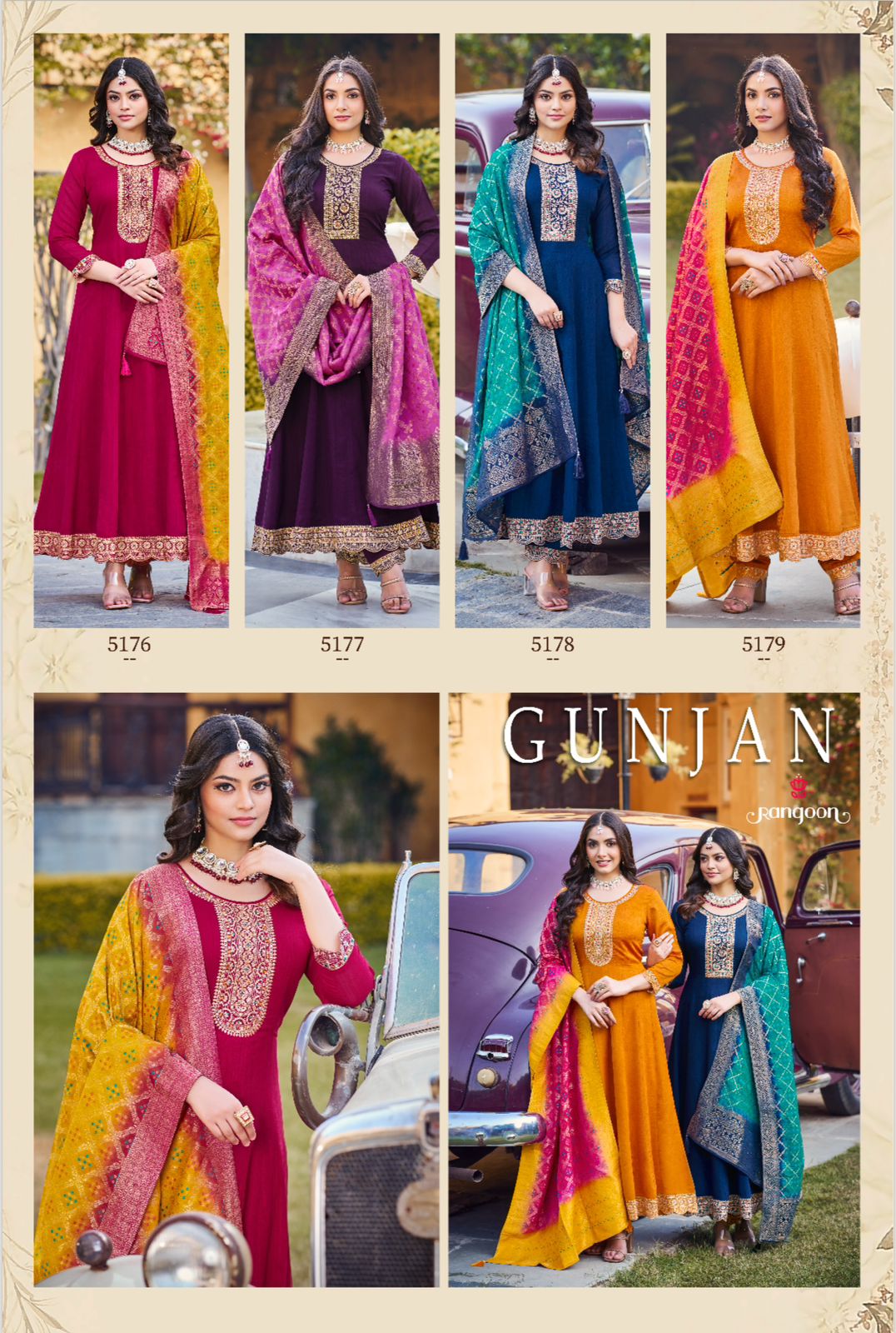 Gunjan By Rangoon Silk Embroidery Kurti With Bottom Dupatta Wholesale Price In Surat

